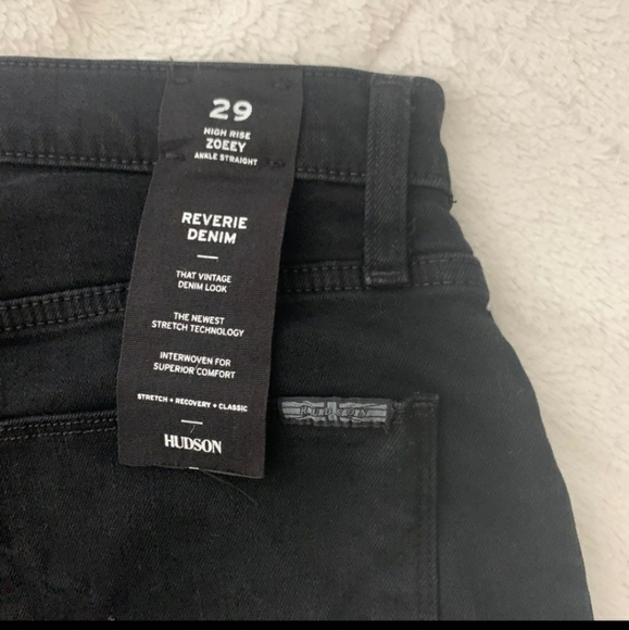 Hudson Black distressed ankle jeans - Picture 2 of 4